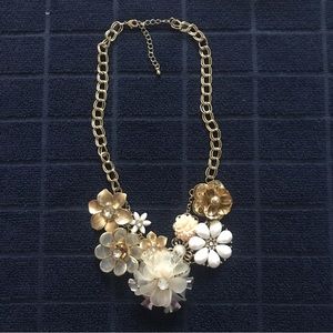 Flower costume necklace